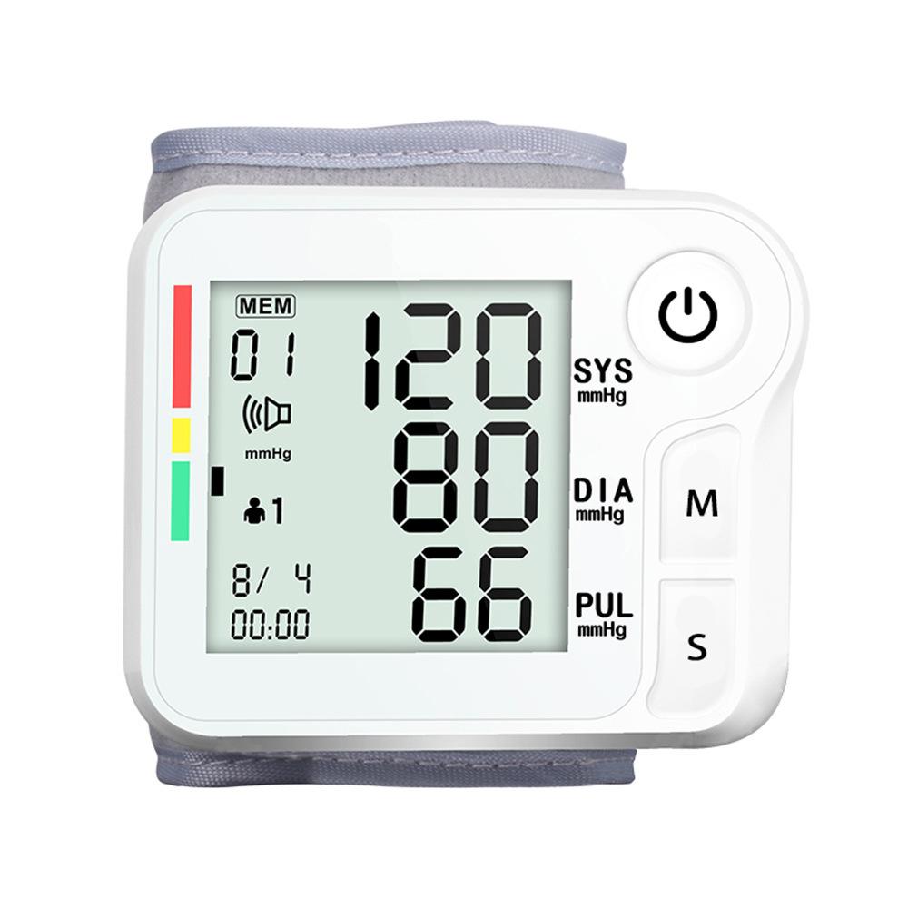foreign trade wrist blood pressure gauge automatic intelligent household pressure capsule household electronic sphygmomanometer blood pressure monitoring full figure