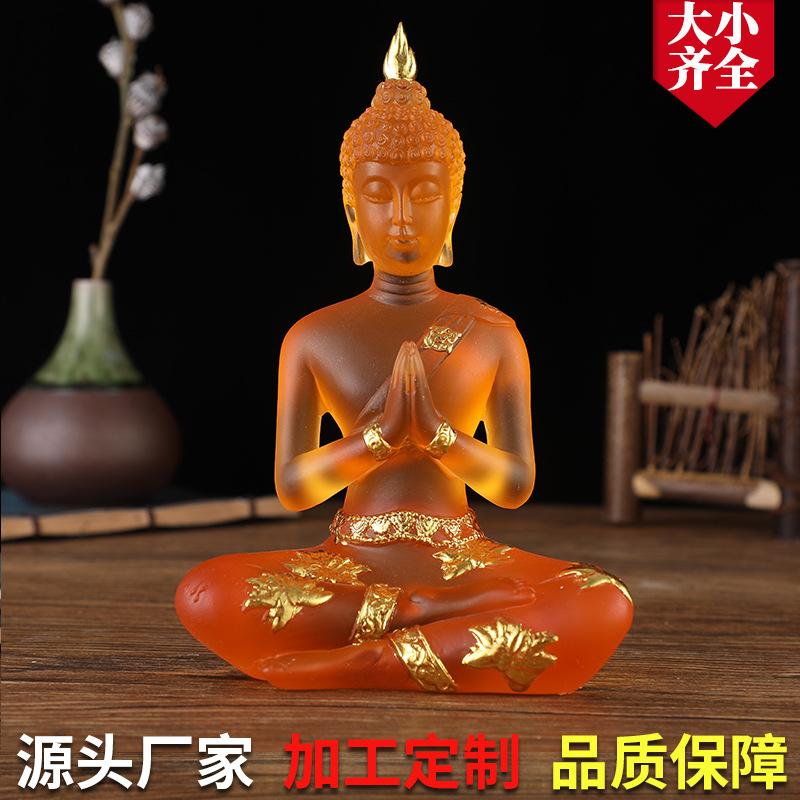 new buddha statue thai thai buddha indian buddha southeast asia water glass resin gilding decoration source manufacturer