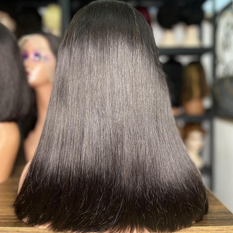 Wig Full-Head Wig Bobhaircut Wig All Real Hair Wig Bob Wig Human Hair Lace Front