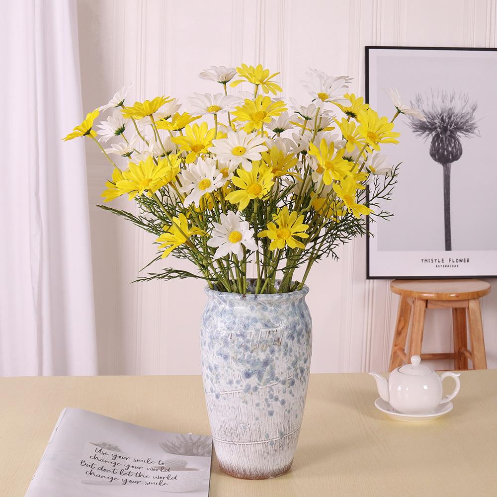 Simulation 5 Heads New York Aster Chamomile Little Daisy Calliopsis Bridal Bouquet Wedding Home Furnishing Photography Decoration Wholesale
