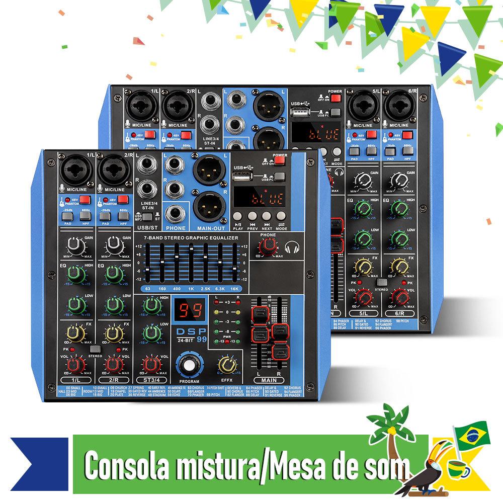 multi-function mixer special dj equipment for wedding banquet performance dsp effect processing bluetooth usb mixer