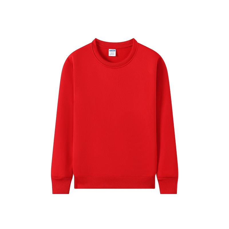 Otoño invierno nuevo holgado y cómodo poliéster cuello redondo con fleece sudadera DX-716