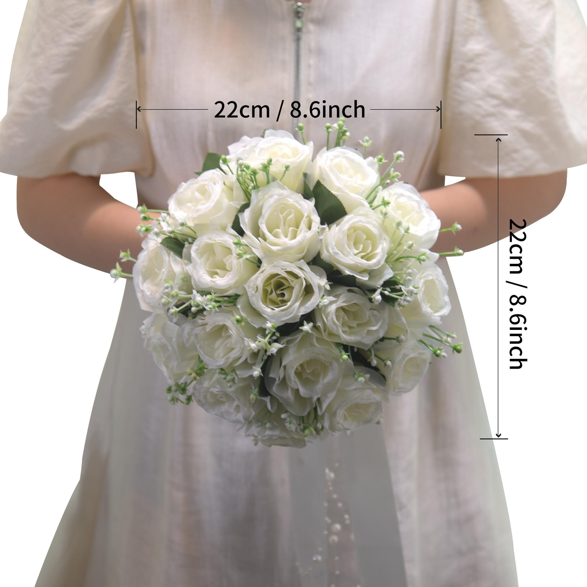 angel wedding shein amazon rose bridal bouquet mori style simulation large 18 rose brides bridal bouquet