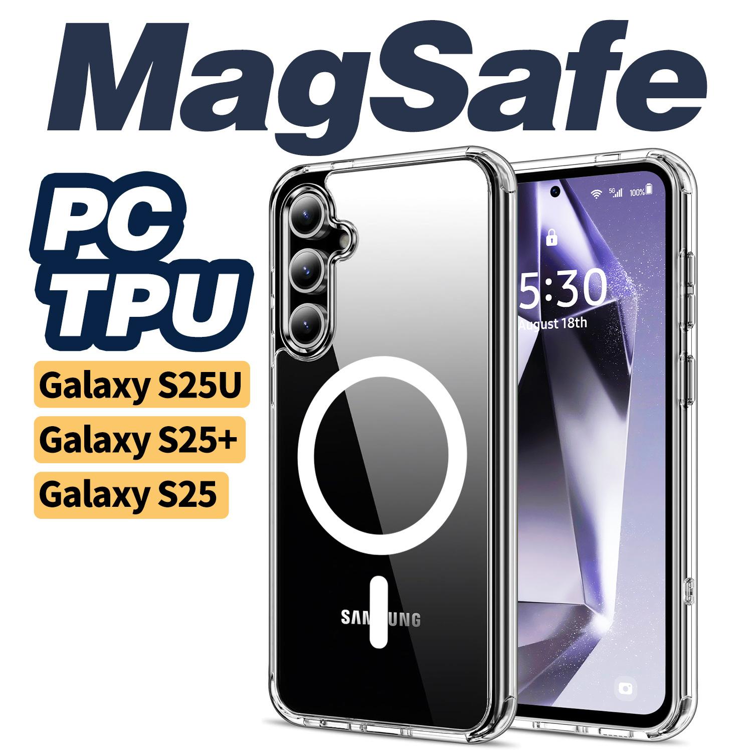 Cross-Border Preferred for Samsung S25ultra Phone Case Phone Case S22 Drop-Resistant Hard Case New S24 Magnetic Case