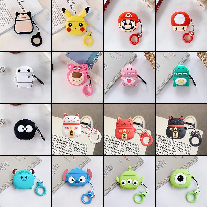 airpods protective case two or three generation cute silicone for apple airpods pro bluetooth headphone case
