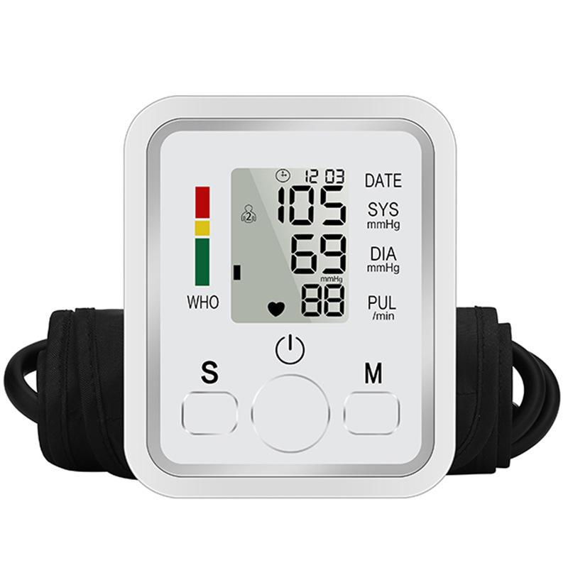 electronic sphygmomanometer arm-type blood pressure measuring instrument with voice broadcast sphygmomanometer neutral english foreign trade full figure