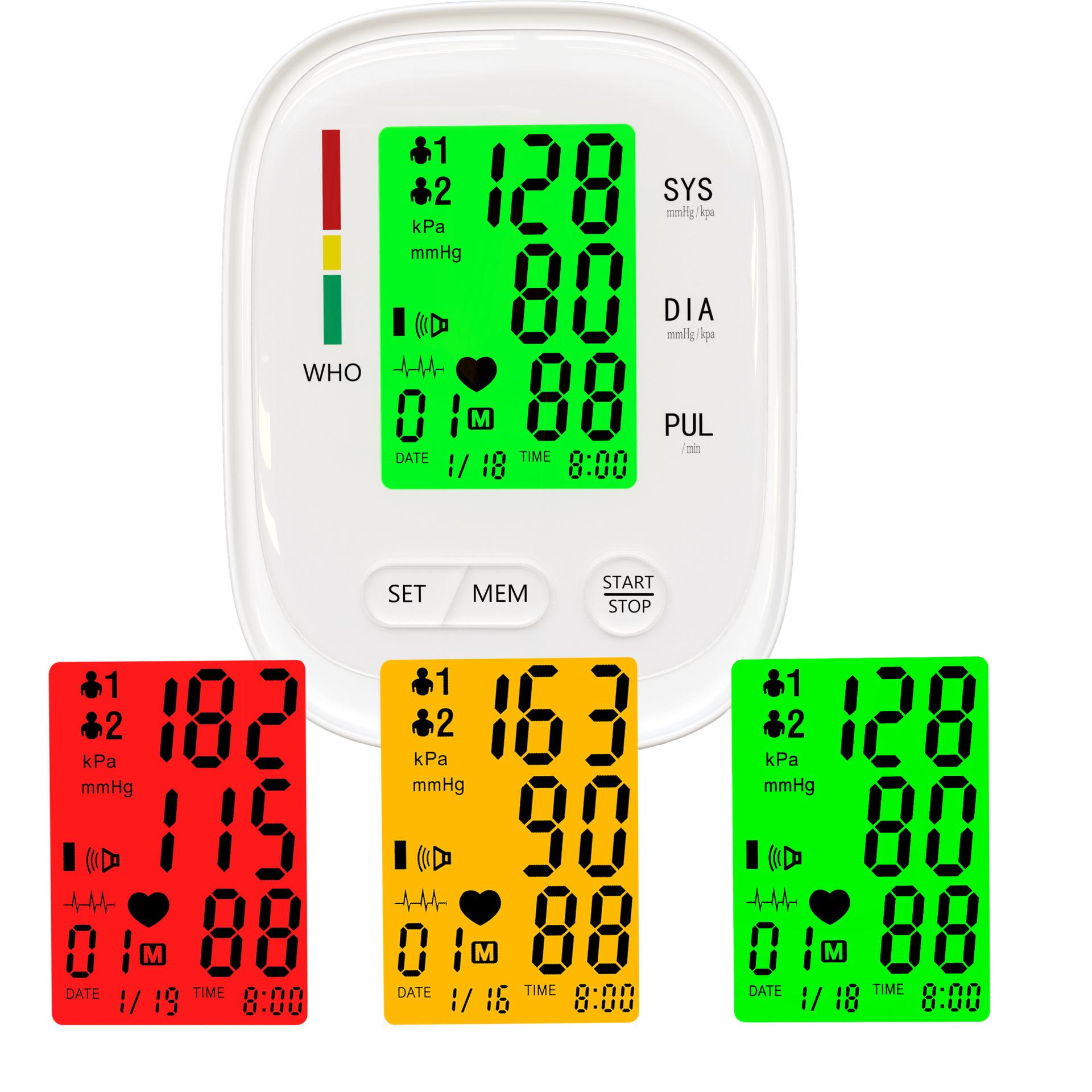 upper arm electronic sphygmomanometer elderly home intelligent blood pressure measuring instrument ce fda sphygmomanometer Application Scenario