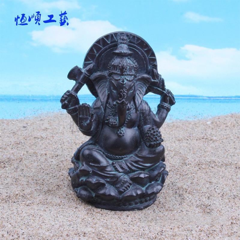 resin craft ornament psychological sand tool sand table game box therapy figure indian buddha