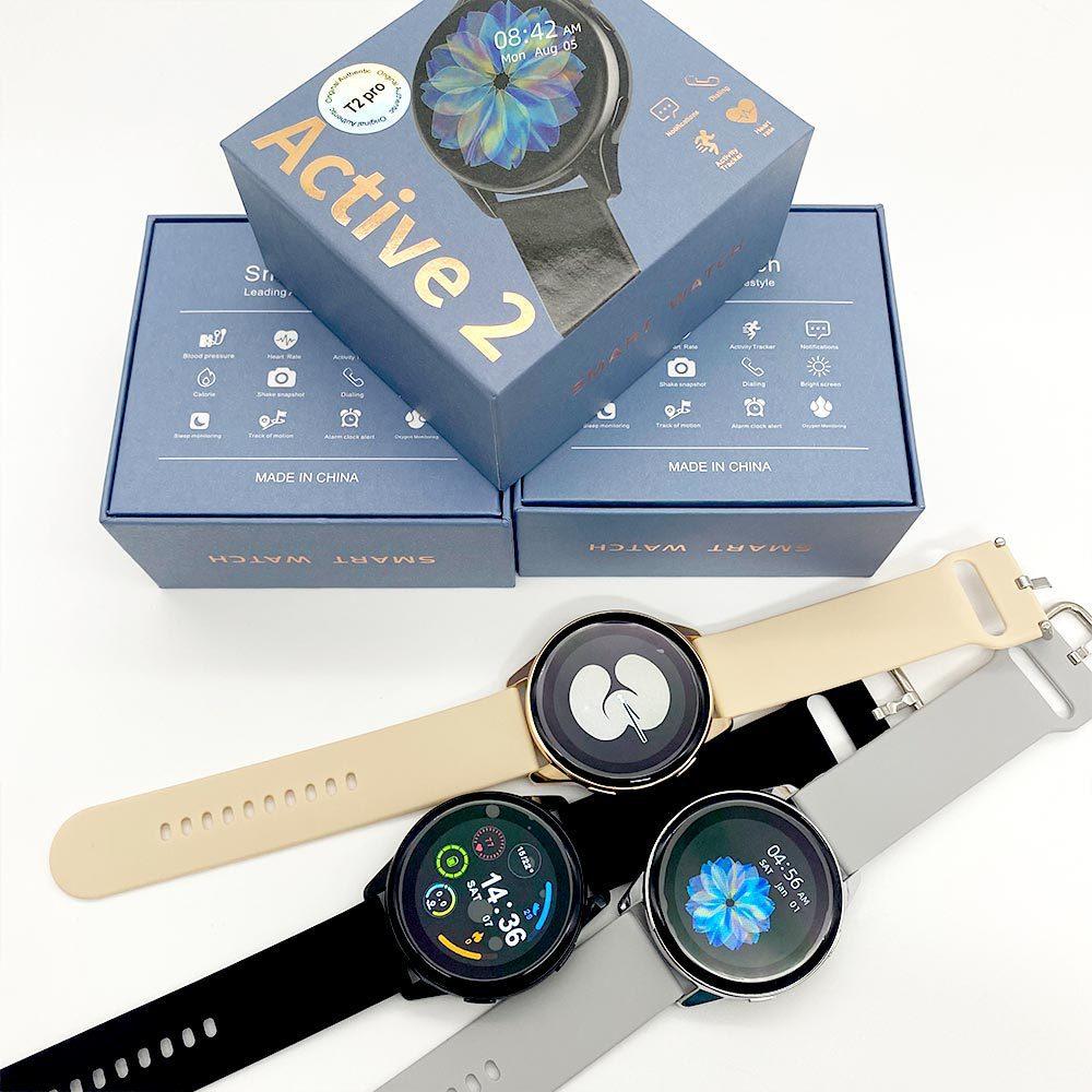 Cross-Border Huaqiang North T2 Pro Smart Watch Heart Rate Blood Pressure Blood Oxygen Health Monitoring Outdoor Sports Watch Original Factory