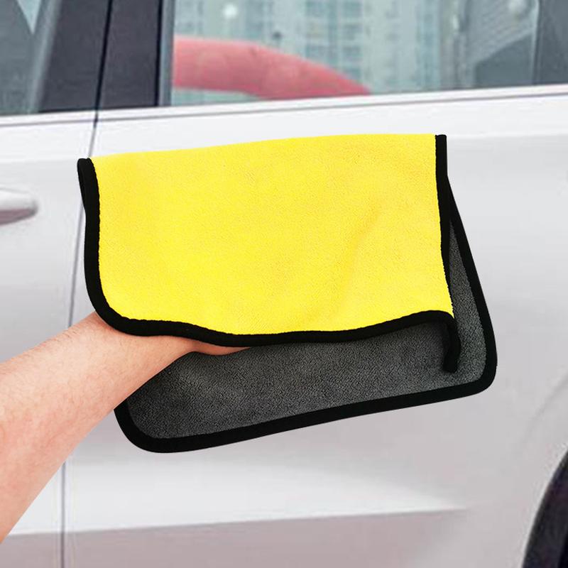 car wash towel cloth towel for wiping cars thickened absorbent double-sided car cleaning cloth coral fleece car washing cloth car towel