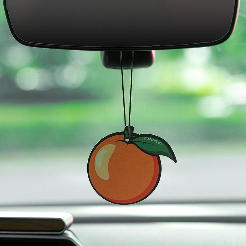 Car Air Freshener Incense Card Car Fragrance Incense Hanging Car Sachet Wardrobe Aromatherapy Sheet Creative Fruit Aromatherapy Pendant details Picture