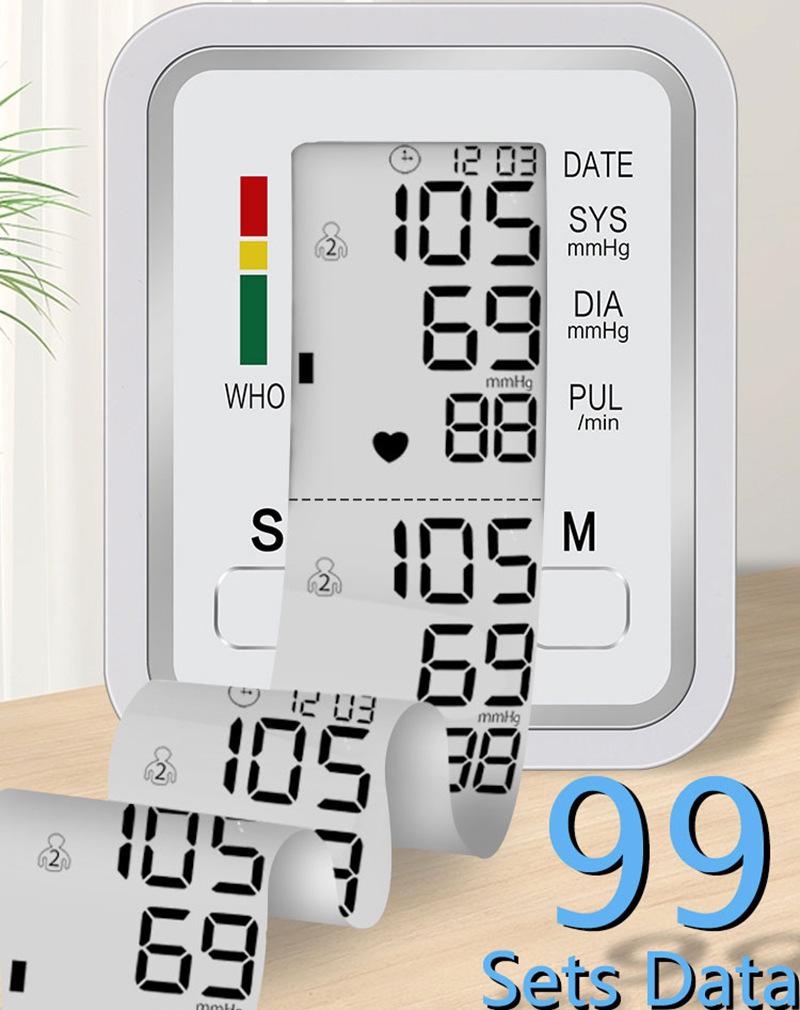 electronic sphygmomanometer arm-type blood pressure measuring instrument with voice broadcast sphygmomanometer neutral english foreign trade Application Scenario
