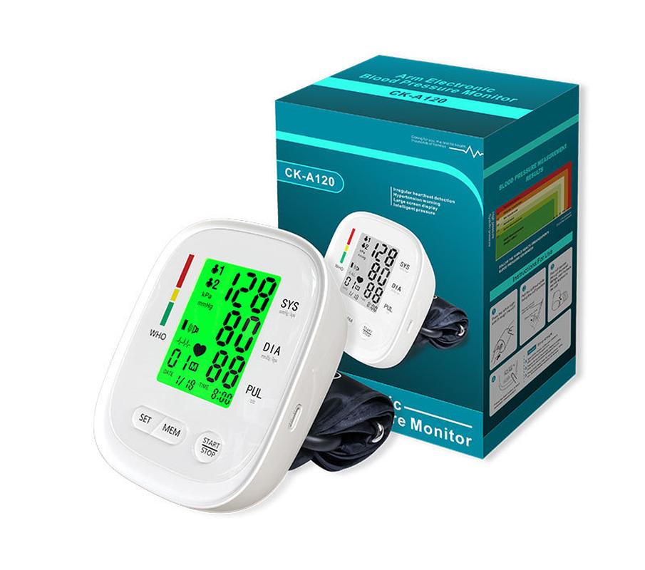 upper arm electronic sphygmomanometer elderly home intelligent blood pressure measuring instrument ce fda sphygmomanometer details Picture