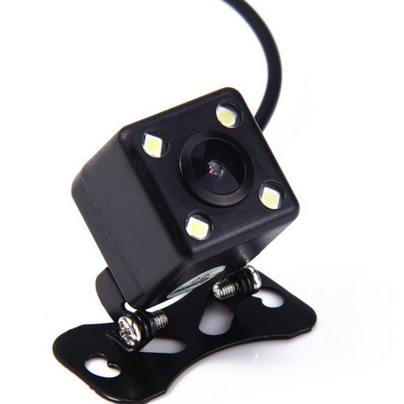 4 lights car camera led light universal rear view hd waterproof reversing image automobile camera worker