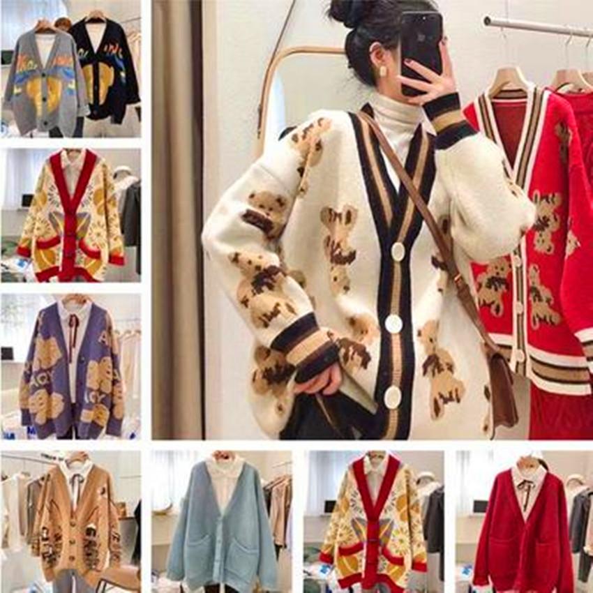 Women's Sweater Women's Autumn and Winter Clothing Cable Loose-Fitting New Cardigan Internet Celebrity Thickened Lazy Sweater Wholesale