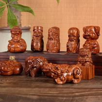 africa rosewood hand pieces seiko carved buddha buddha lucky pig elephant buddha statue wooden cultural artifact small ornaments