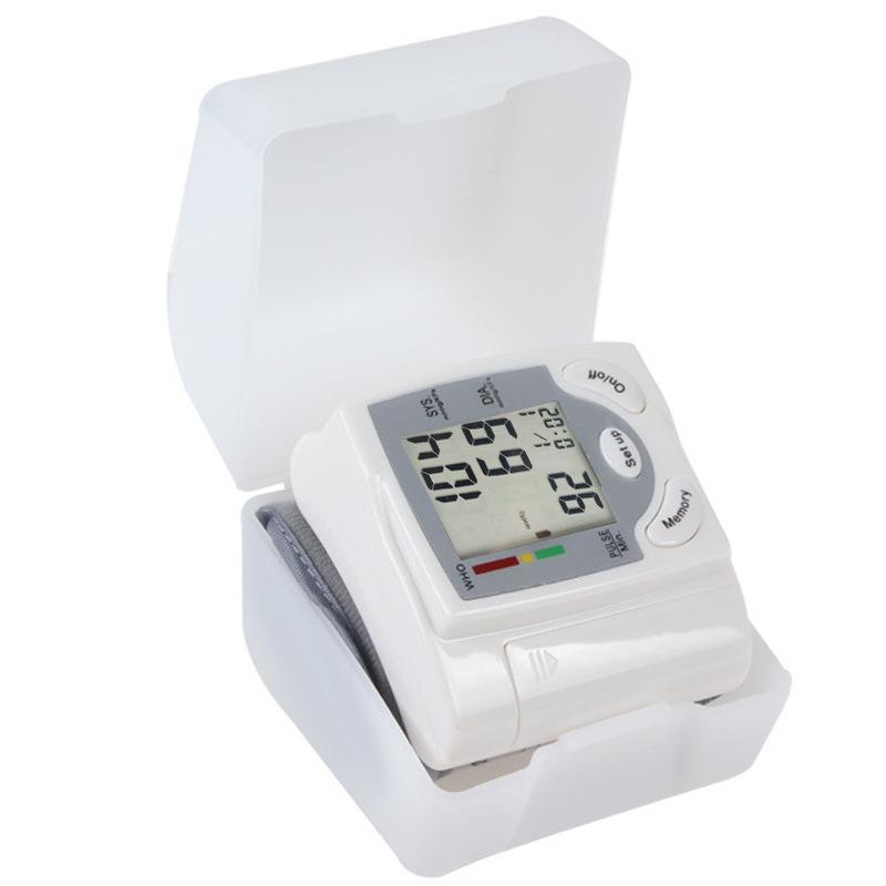 export wrist sphygmomanometer household high and low pressure heart rate portable blood pressure meter english cross-border blood pressure meter Specification drawing