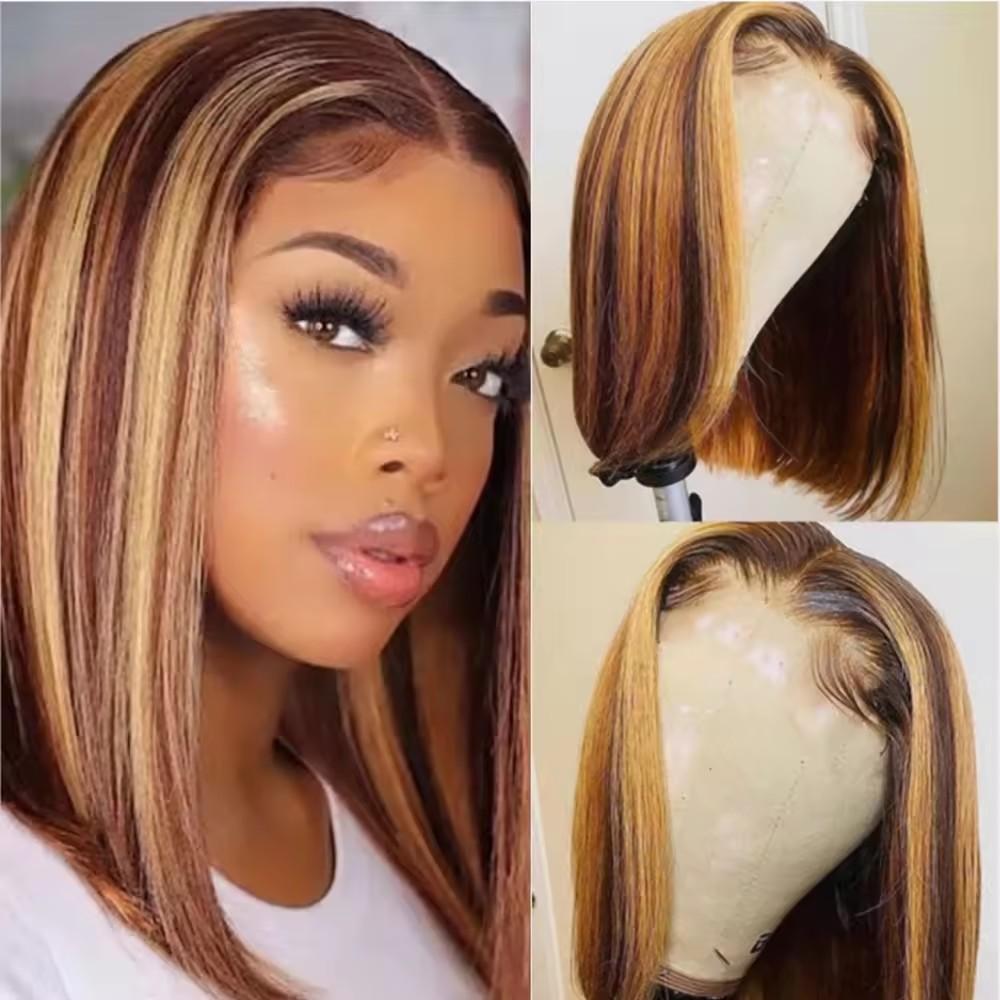 xuchang fahua bob13x4p427 artificial scalp breathable lace imitation skin real hair female wig head cover manufacturer