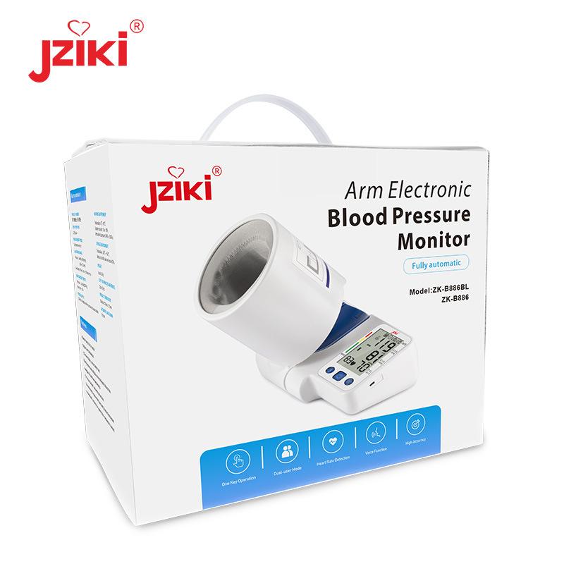 new tunnel arm tube electronic sphygmomanometer lcd large screen foreign trade electronic blood pressure meter medical household one-click test Item Picture