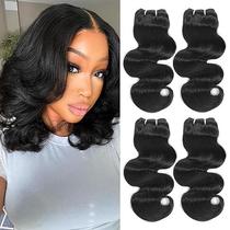 fiberglass real human hair extension in stock foreign trade factory straight hair body wave human hair bundles