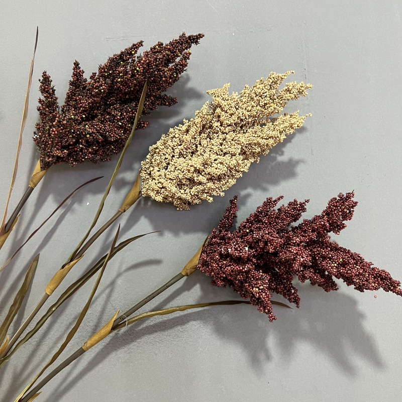 Artificial plants, sorghum bunches, dried flowers, decorative flowers, rural farmhouses, scene decoration, affordable fake rice ears, wheat ears, five grains, villas, shopping malls, decorative flowers purchase, artificial flowers wholesale Application Scenario