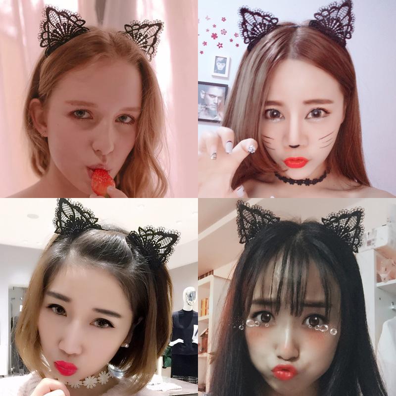 Sexy Lingerie Hairpin Sexy Accessories Korean Cute Cat Ears Headband Cat Girl Ornament Christmas Party