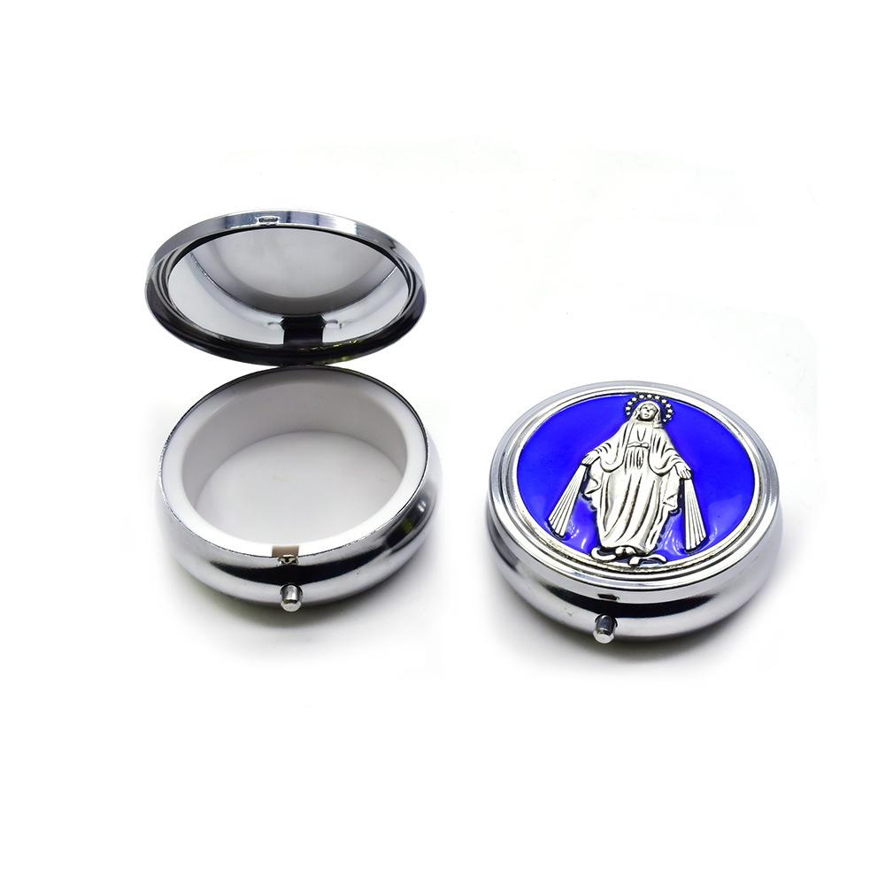 cross-border e-commerce foreign trade high-end virgin st. maria metal box beads gift box metal box packing box item