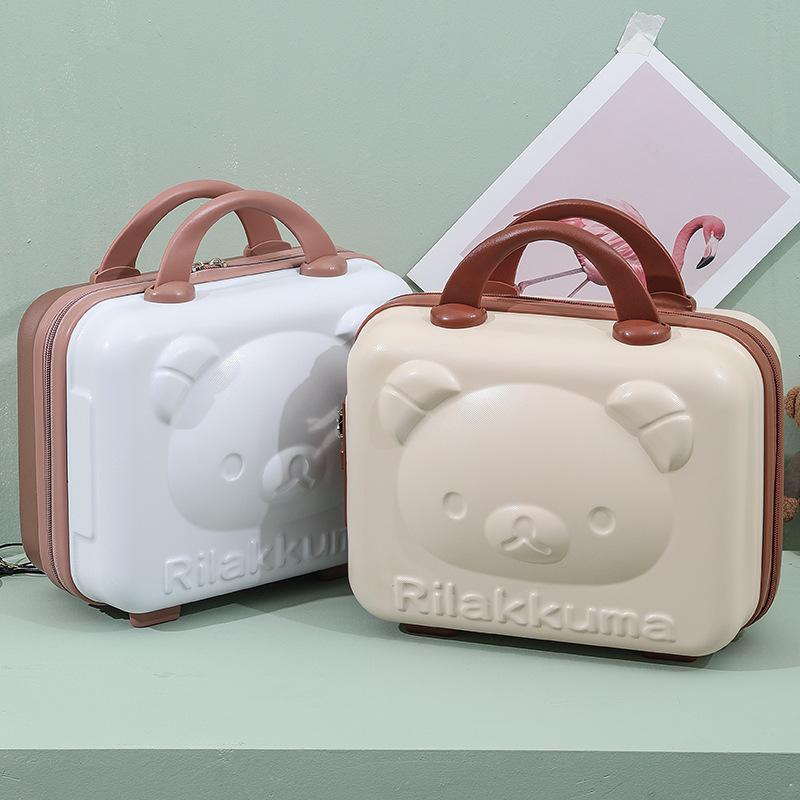 Online Influencer Fashion Gift Bear Portable Storage Cosmetic Case Portable Zipper Password Lock Factory Direct Supply