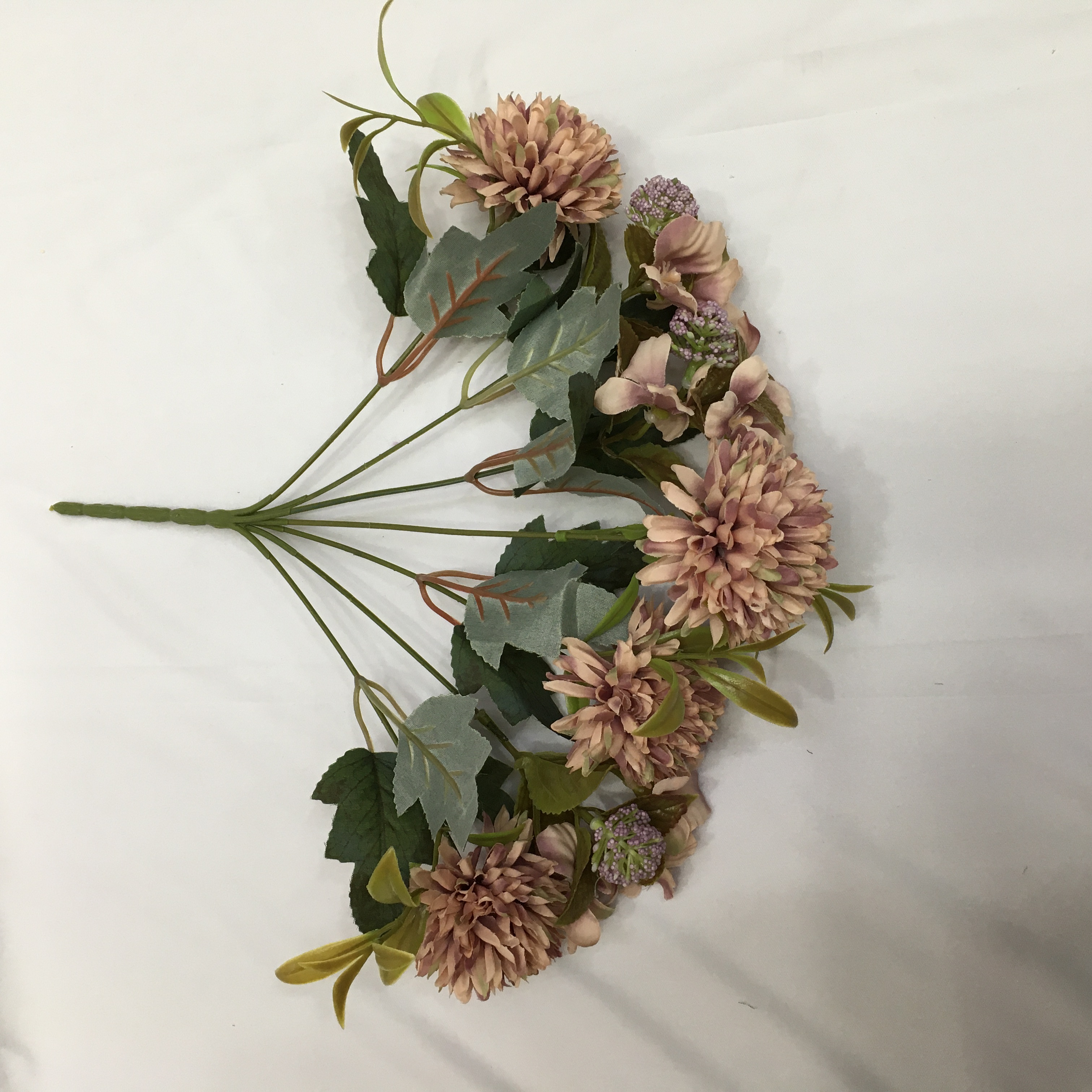 The living room is decorated with artificial flowers and artificial flowers. The venue is arranged with 7 branches of Nordic dandelions pic 4