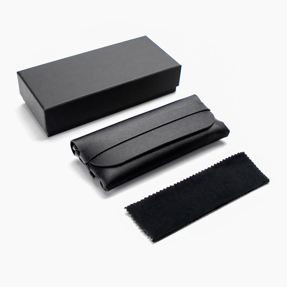 Leather Gsses Case Sungsses Case Multifunctional Screwdriver Gsses Bag Porized Test Card Gsses Cloth details Picture