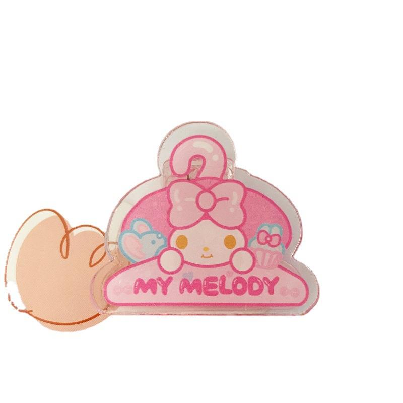 acrylic clip cartoon japanese sanrio cinnamoroll babycinnamoroll note clip stationery organizing binder clip pp clip butt clip Item Picture