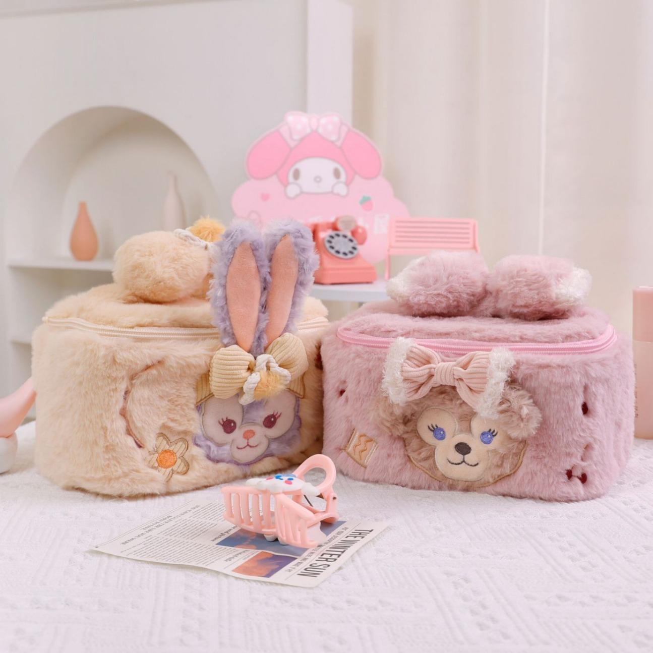 cute cartoon cosmetic bag case large capacity travel portable portable cosmetic storage tote bag good-looking gift