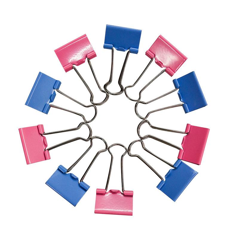 factory wholesale colorful long tail clip binder clip metal binder clip office office supplies ticket holder little clip