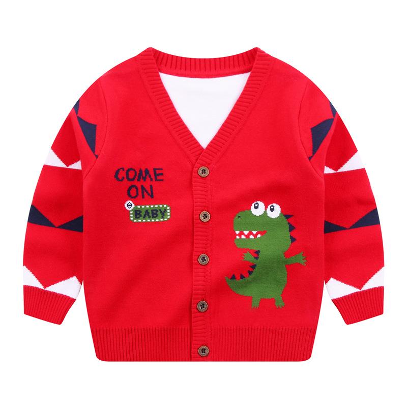 children's cardigan 24 children's clothing spring and autumn sweater new knitwear boys' shirt long sleeve baby coat trendy style