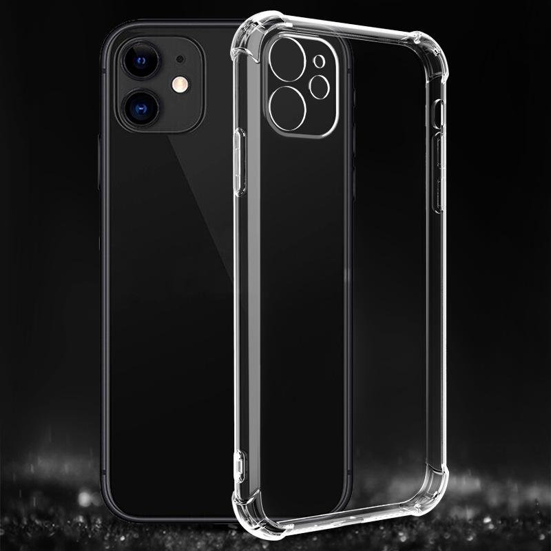 applicable to apple 15promax cellphone shell with four shatterproof angles iphone14 transparent tpu soft case 15 protective case 16