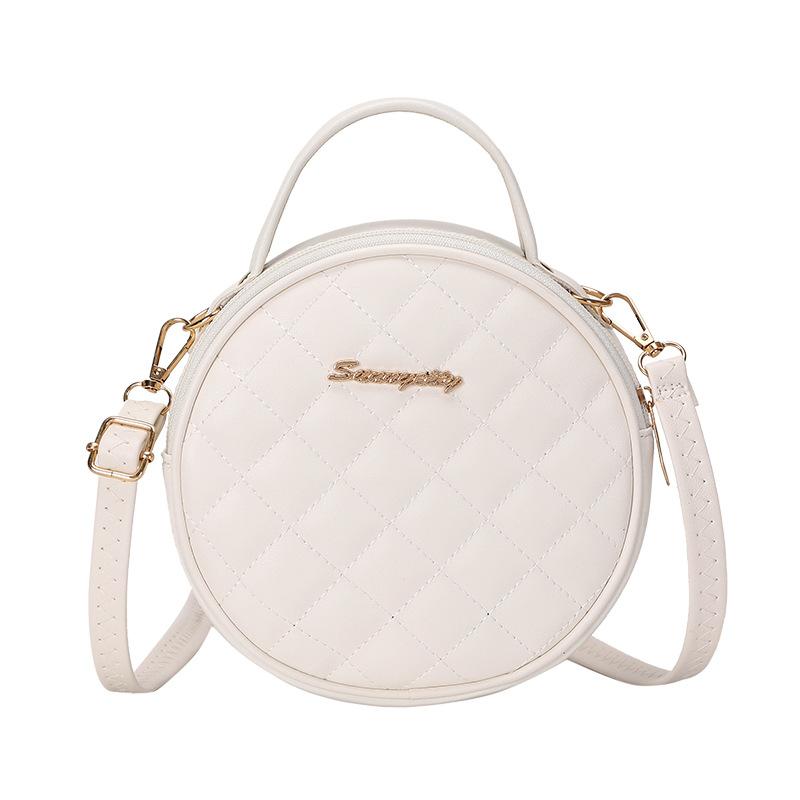 复古小圆包2021ladies handbags韩版女包包女一件代发绣花斜挎包白底实物图
