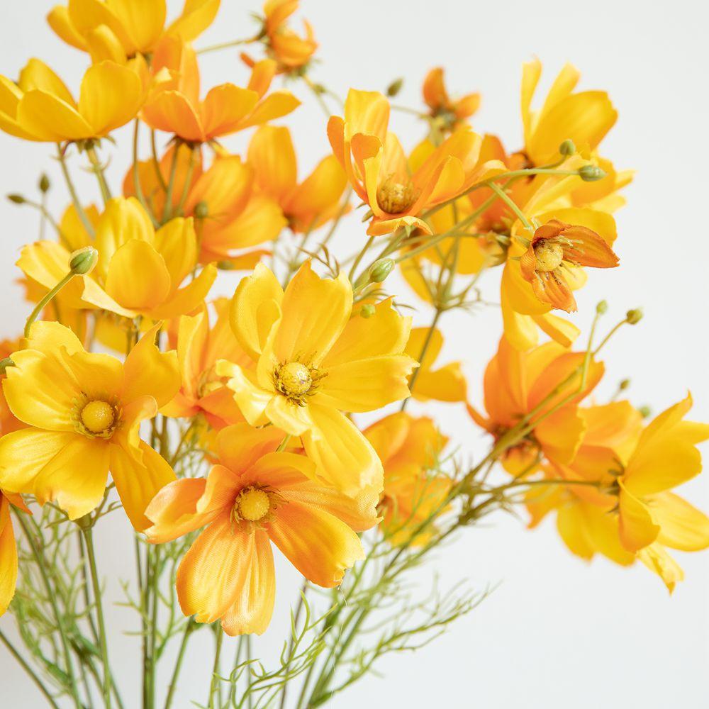 Calliopsis Single Stem Galsang Flower Artificial Flower Factory Home Decoration Wedding Celebration Flower Wall Fake Flower Bridal Bouquet Mw58738