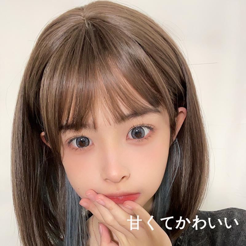 short hair wig women's slimming bob haircut full-head wig wig natural stylish clavicle hair air bangs wig sheath