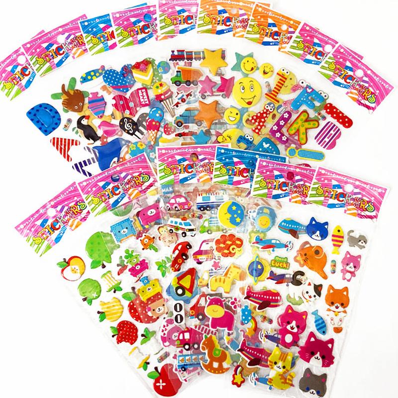 Cartoon Sticker Children's Stickers Paste Kindergarten Reward Stickers Bubble Sticker Anime Stickers Activity Gift Small Gift