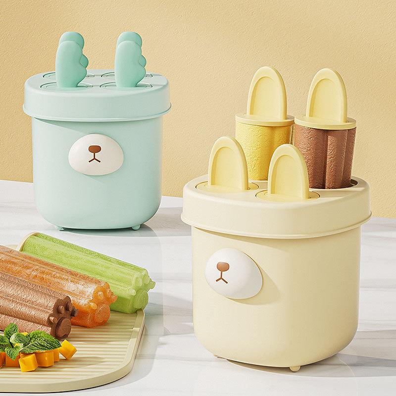 cartoon ice-cream mould food grade sorbet mold household make popsicles ice candy abrasive tool homemade diy ice cream