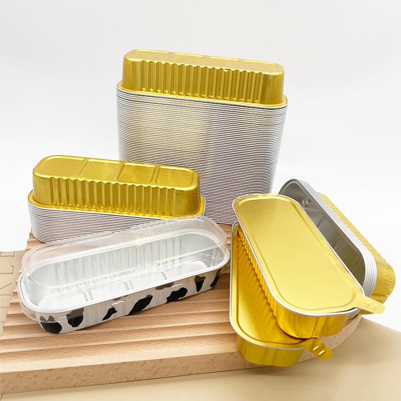 200ml cake baking mold baked durian aluminum foil box air fryer special aluminum foil box disposable aluminum foil box