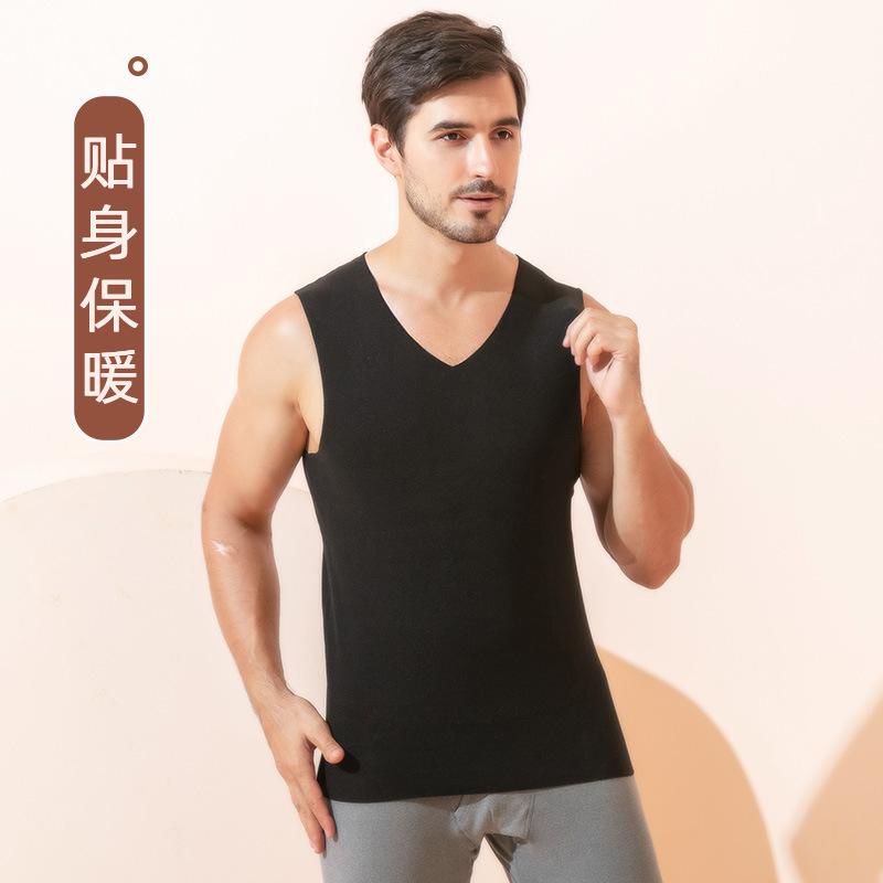thermal vest underwear vest boys and girls dralon traceless thermal underwear blouse long john fleece-lined thickened details Picture