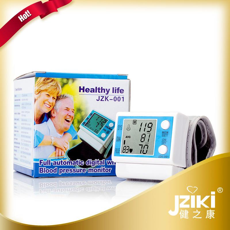 jianzhikang jziki factory wrist digital sphygmomanometer household measuring instrument electronic measuring instrument blue blood pressure meter