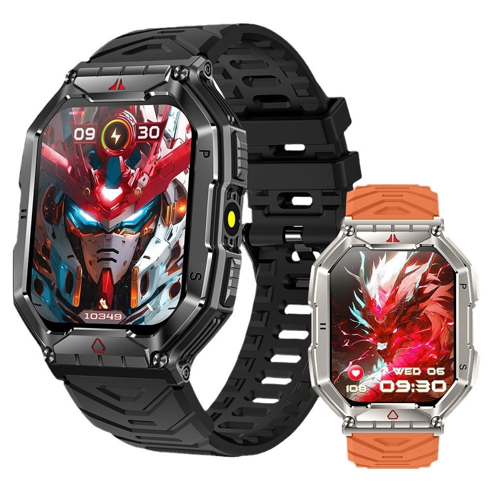 new kr82 smart watch bluetooth calling three-proof outdoor compass real-time pressure needle heart rate blood oxygen monitoring Item Picture