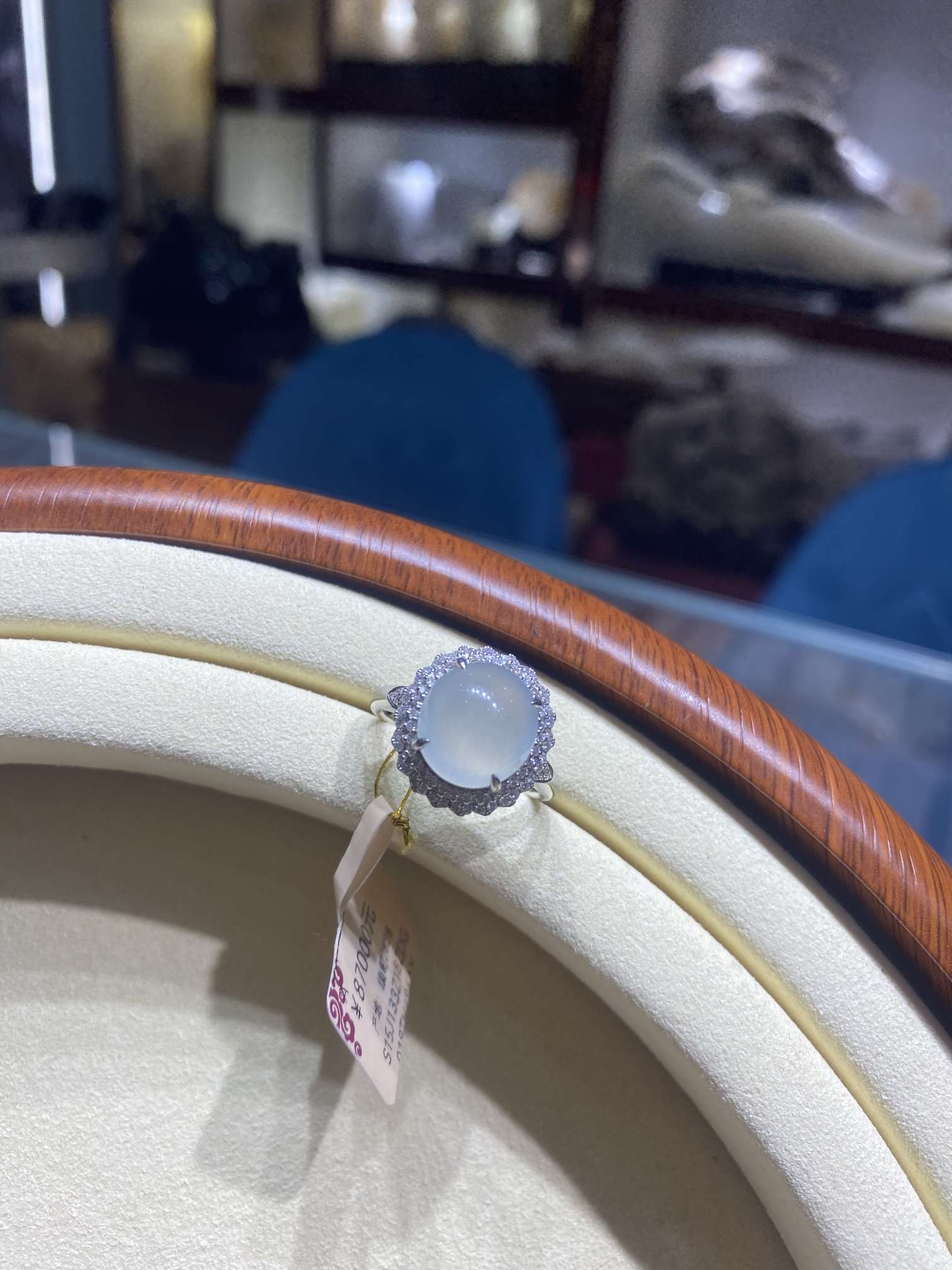 翡翠戒指天然正品飘花缅甸A货玉器翡翠玉石006