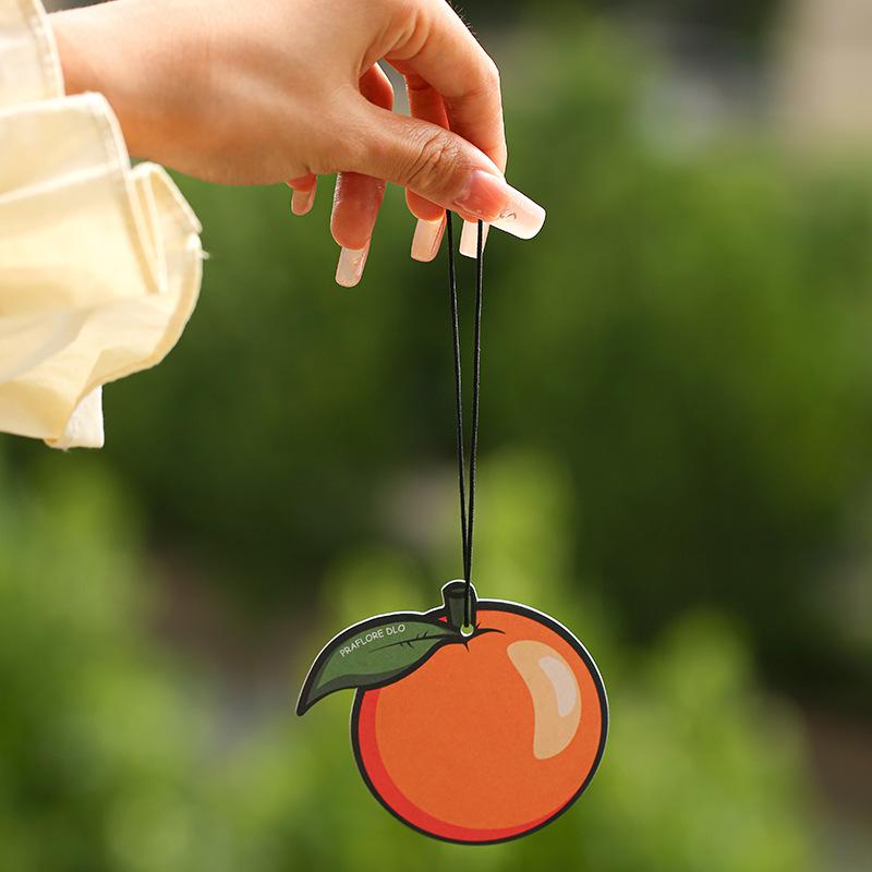 Car Air Freshener Incense Card Car Fragrance Incense Hanging Car Sachet Wardrobe Aromatherapy Sheet Creative Fruit Aromatherapy Pendant full figure