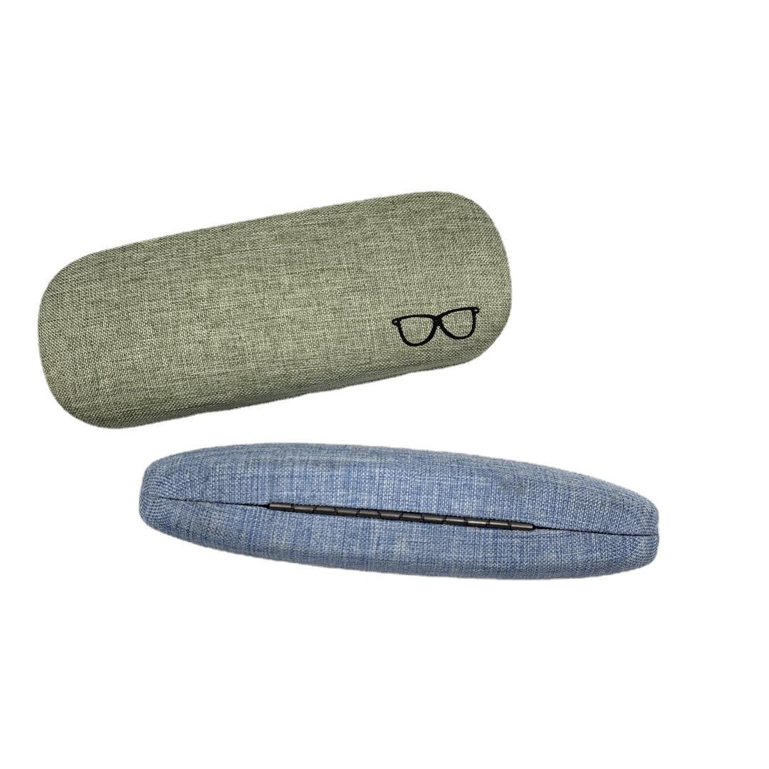 new fabric craft glasses case cotton and linen glasses case simple large frame men's and women's glasses cases made glasses case logo Item Picture