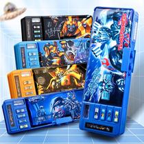 transformer stationery box multifunctional high-tech pencil box for boys password lock pencil case kindergarten pencil bag