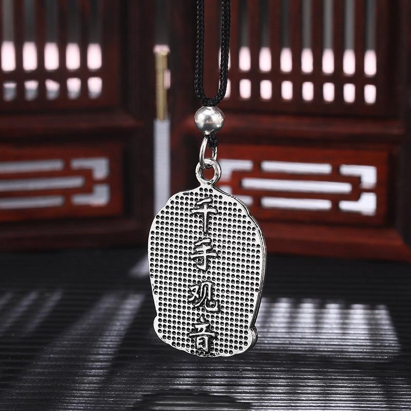 original design alloy silver plated buddha q version cute buddha pendant trendy twelve zodiac ornament buddha statue for men and women