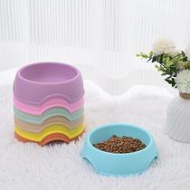 Pet Dog Bowl Bowl Candy Color Single Bowl Pstic Basin Pet Tableware Dog Food Bowl Slow Feeding Bowl Pet Bowl